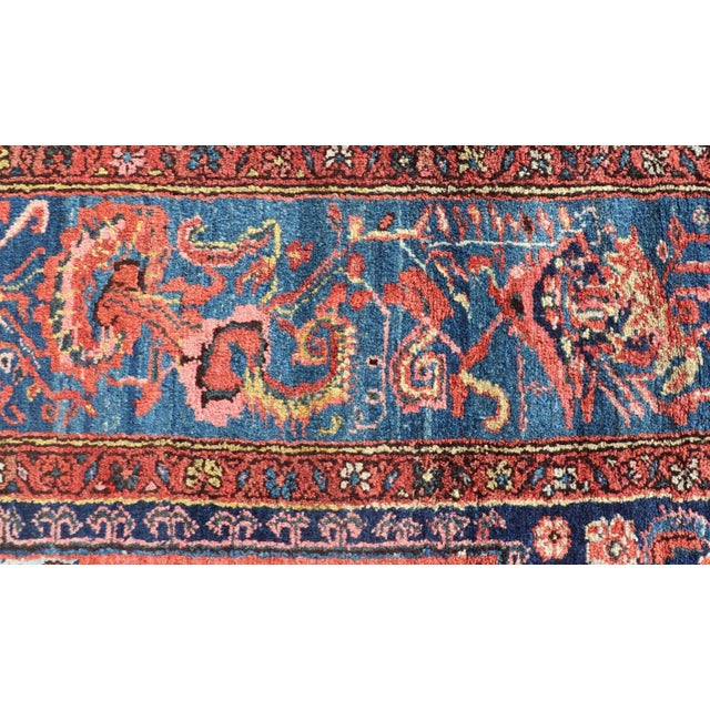 Tribal Kurdish Bidjar Rug With All-Over Sub-Geometric Medallion Design For Sale - Image 9 of 12