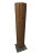 Oak Wood Fluted Column Floor Lamp For Sale