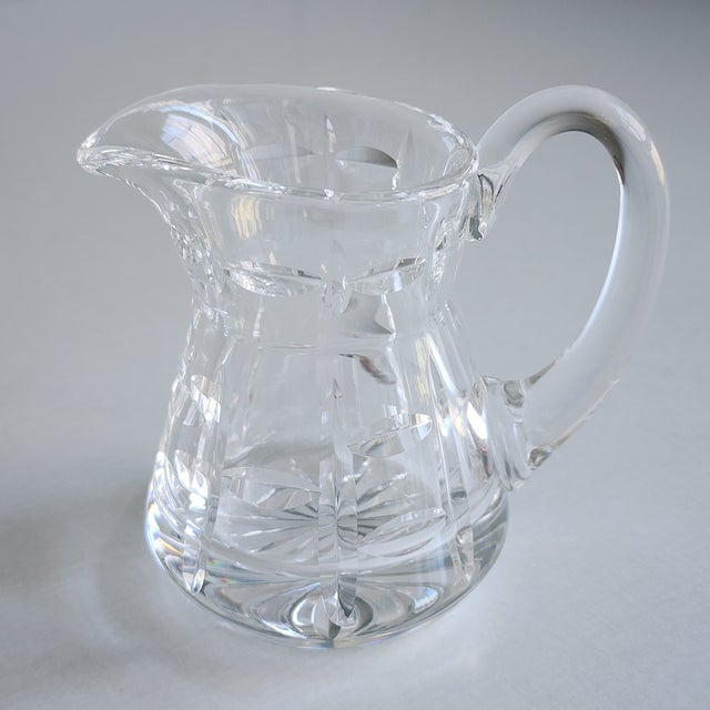 1980s 1980s Waterford Tralee Creamer Pitcher and Open Bowl Sugar Set Excellent Condition For Sale - Image 5 of 11