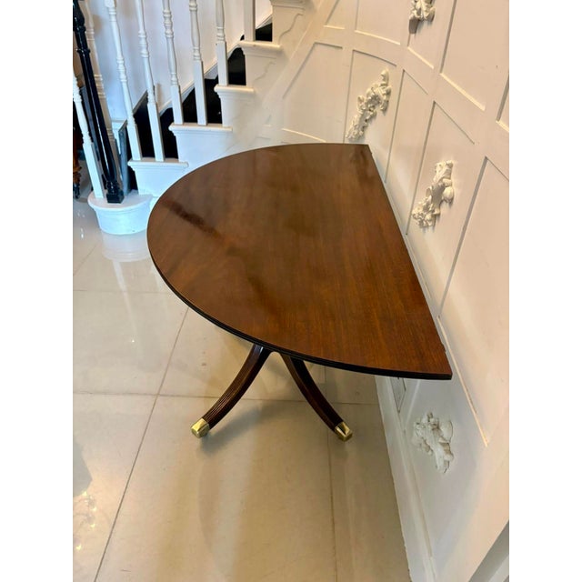 Antique Georgian Mahogany Extendable Triple Pillar Dining Table, 1800 For Sale - Image 17 of 18