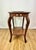 1920s 1920s Spanish Revival Inlaid Walnut Parlor Side Table With Hand-Carved Notched Rim For Sale - Image 5 of 10