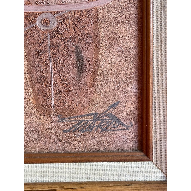 Textured Modernist Canvas Giclee Park Dorn Signed Mario Jung Surrealism Horse For Sale - Image 4 of 5