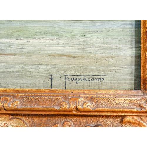 Pietro Fragiacomo, Marina, Oil on Panel, Framed For Sale - Image 17 of 18