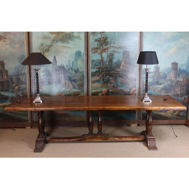 Oak Dining Table, 1940s For Sale - Image 3 of 13