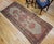 19th Century Antique Persian Malayer Runner Rug, Hand-Knotted Wool, Geometric Pattern, 3x7, Camelhair & Burgundy For Sale - Image 5 of 14