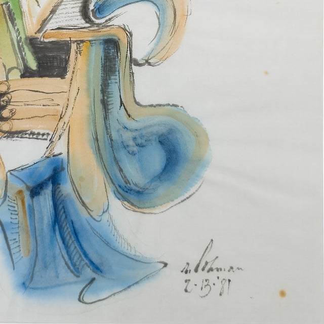 Abstract Musician - Robert Lohman, C. 1981 For Sale In San Diego - Image 6 of 7