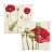Pair of Grand Poppy Tapestry Cushions With Feather Filler - 46x46cm For Sale