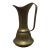Vintage Etched Brass Pitcher Featuring Floral and Botanical Patterns. For Sale