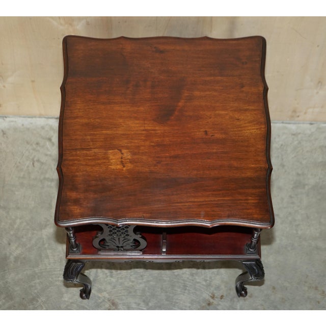 Antique Victorian Aesthetic Movement Hardwood Revolving Bookcase Book Table, 1880 For Sale - Image 12 of 15