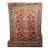 Vintage Persian Mahal Sultanabad Rug, Hand-Knotted Wool, Geometric Pattern, 9x13, Rust-Red & Navy For Sale