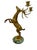 Heavily cast in brass metal on a round marble base Elevate your decor with this Stag Taper Candleholder. This majestic...