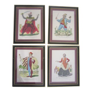 Waldo Lanchester Hand Colored Shakespeare Prints, S/4 For Sale