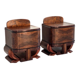 Art Deco Bedside Tables, 1930s, Set of 2 For Sale