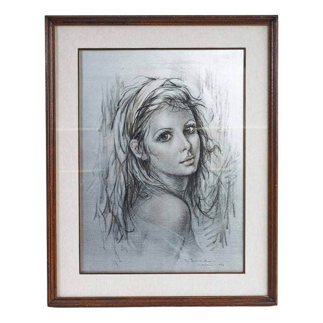 Giuseppe Tarantino, Untitled, 1970s, Lithograph on Plate, Framed For Sale