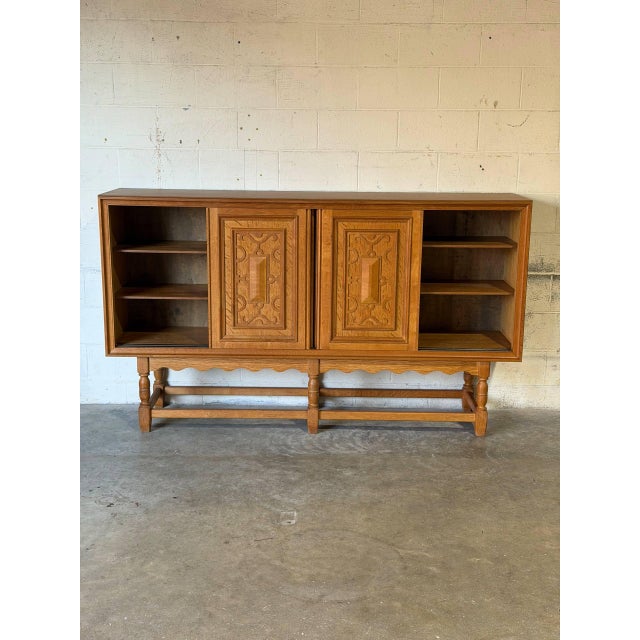 Axel O. Rock Otterup Møbelfabrik Sideboard Credenza Oak Danish Mid-Century Modern 1962 For Sale - Image 4 of 15