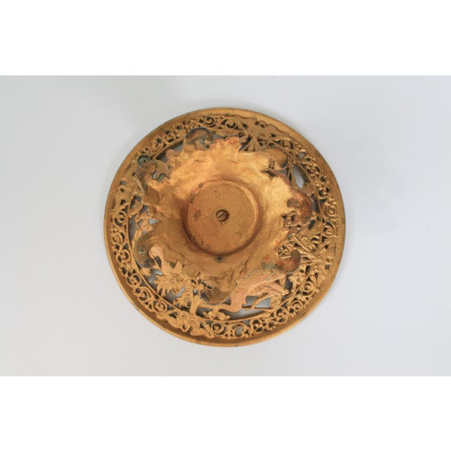Antique Neoclassical "Iron Art" Tazza Compote Pedestal For Sale - Image 11 of 14