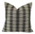 S. Harris Rocket Stripe in the Colorway Platinum Pillow Cover - 20" X 20" For Sale