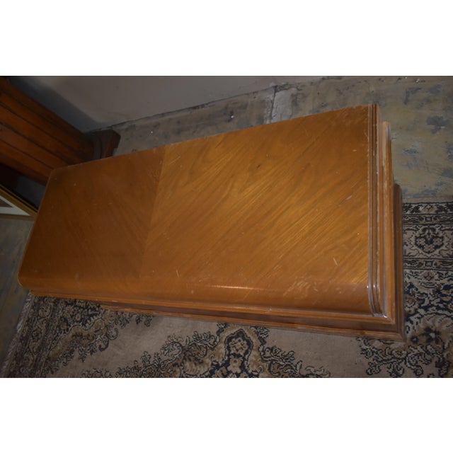 Vintage Caswell-Runyan Cedar Hope Chest – Art Deco Blanket Trunk-Lock Removed For Sale - Image 12 of 13