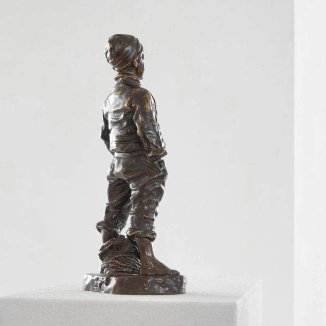 Bronze Sculpture of a Boy by Josép Cardona I Furró, 1920s For Sale - Image 3 of 10