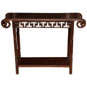 1950s Vintage Cambodian Lute Top Console