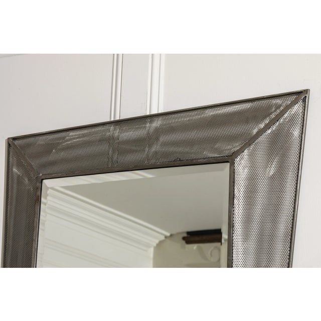 Postmodern 1980s Post Modern Asymmetrical Mesh Wall Mirror For Sale - Image 3 of 8