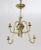 Mid Century Brass & Glass Undulating 6-Arm Chandelier For Sale In San Francisco - Image 6 of 9