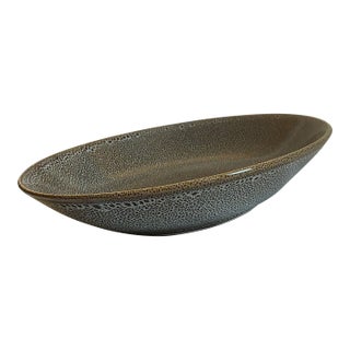 Becara Shagreen Pattern Ceramic Bowl For Sale
