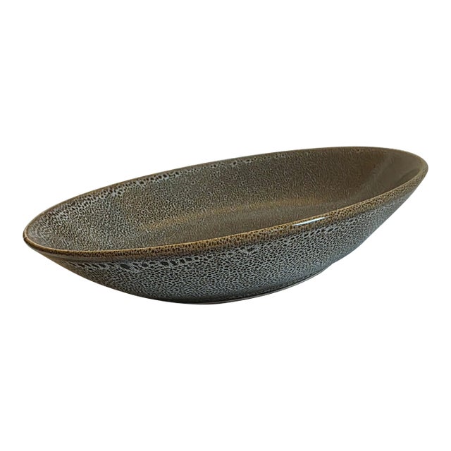 Becara Shagreen Pattern Ceramic Bowl For Sale