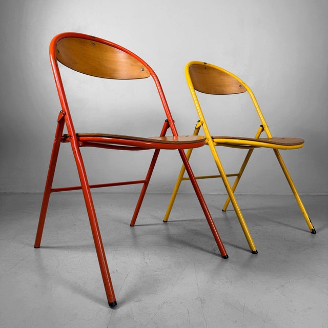 Vintage Folding Chairs, 1970s, Set of 6 For Sale - Image 12 of 15