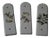 Porcelain Door Finger Plates, 1970s, Set of 3 For Sale