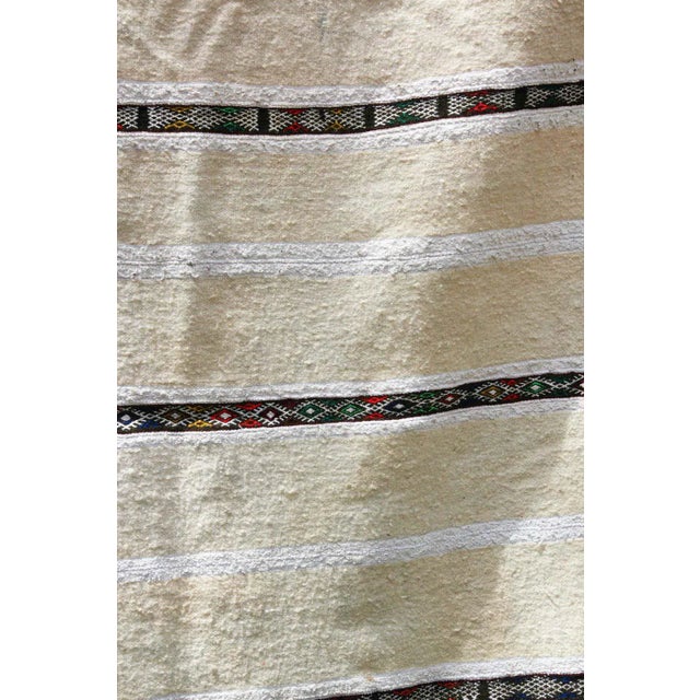 Large vintage original tribal Moroccan wedding Berber women shawl, blanket, throw.The Zaiane tribal shawls incorporate...