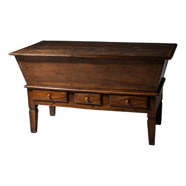 Antique French Bakers Dough Chest, 1800s For Sale