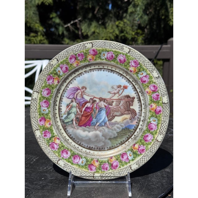 Early 20th Century Apollo the Sun God Early 20th Century Decorative Wall Plate For Sale - Image 5 of 12