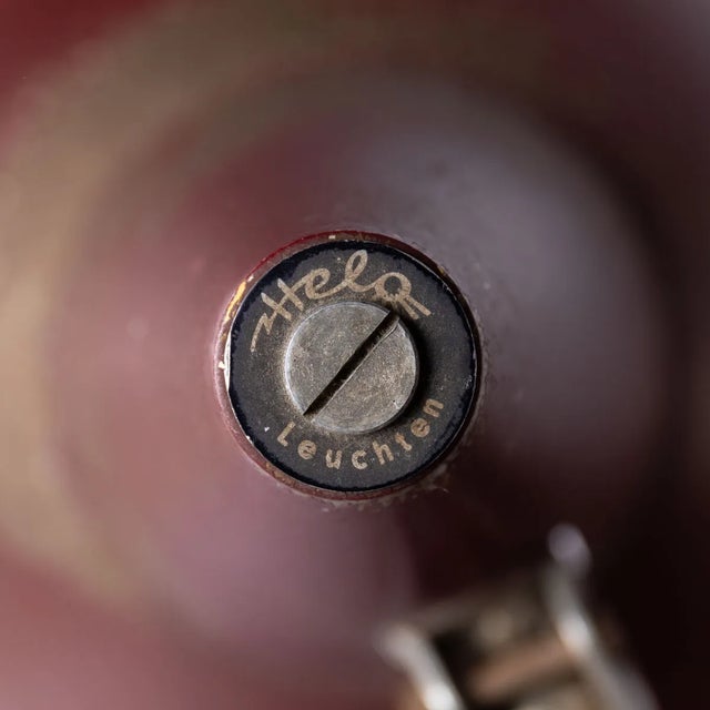 Red Mid-Century Desk Lamp from Helo Leuchten, 1950s For Sale - Image 8 of 9