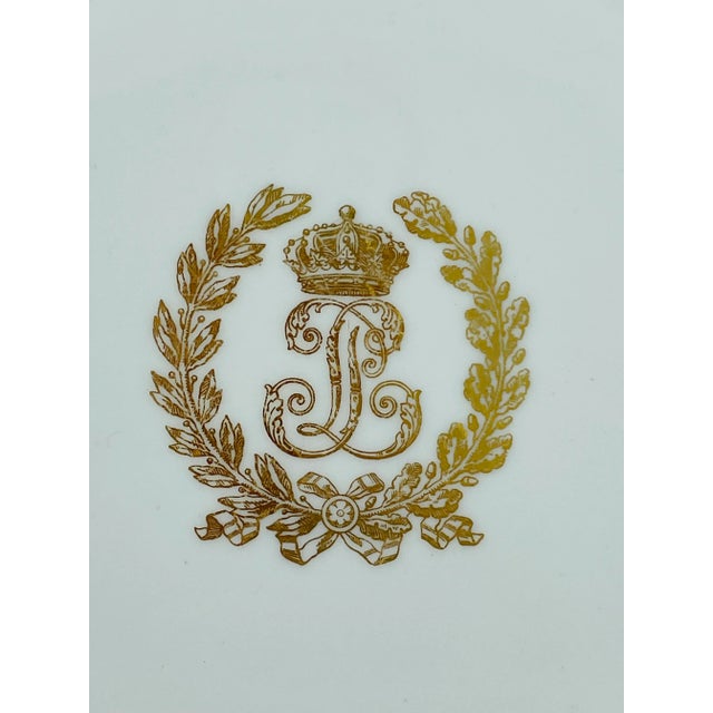 French 13 Sevres Crested Porcelain 8 7/8”Plates, Louis Philippe I, Château De St. Cloud For Sale - Image 3 of 9