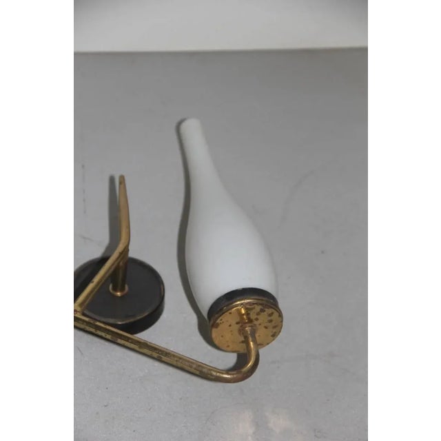 Metal Mid-Century Italian Minimalist Sconces, 1950s, Set of 2 For Sale - Image 7 of 8