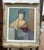 Fine 1960s Oil on Canvas Portrait of a French Girl by Marc Rebierre Material: Oil on Canvas, Wood A striking mid-20th-...