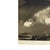 Vintage black and white photographic print depicting Lake Louise with Victoria Glacier in the background, located in Banff...
