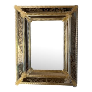 Venetian Murano Glass Mirror For Sale