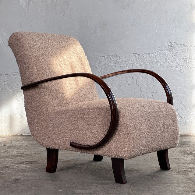 H-410 Armchairs by Jindrich Halabala for Up Závody, 1930s, Set of 2 For Sale - Image 9 of 15