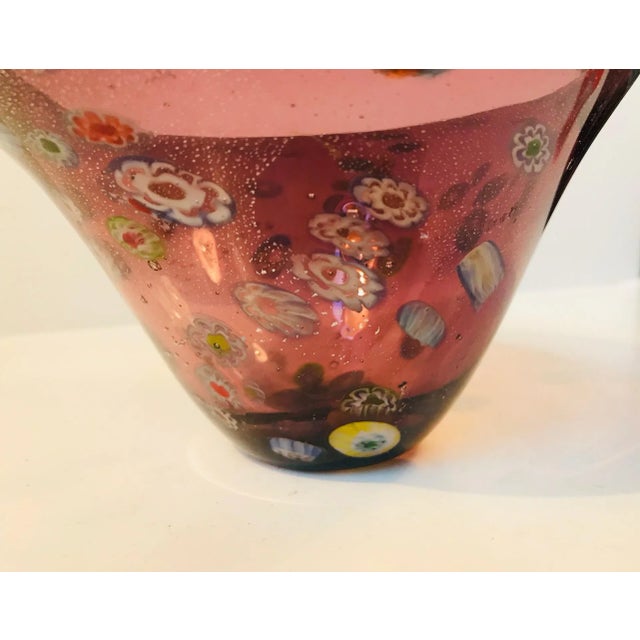 Mid-Century Millefiori Murano Glass Bowl, 1970s For Sale - Image 4 of 10