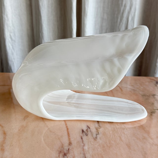 Mid-Century Modern Murano Glass Oyster Table Lamp by La Murrina, Italy, 1970s For Sale - Image 4 of 17