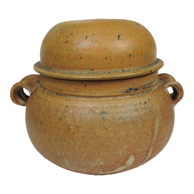 Mid 20th Century Studio Pottery Covered Jar For Sale