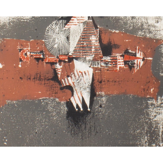 Signed Limited Edition Abstract Lithograph "Sao Paulo” by Johnny Friedlaender For Sale - Image 4 of 8
