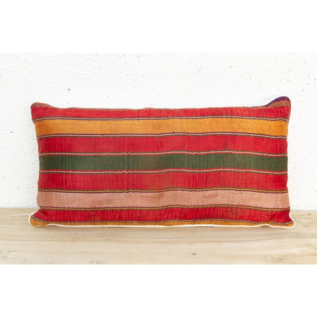 Woven in Gujarat, western India, from antique Mashru, the traditional silk-warp, cotton-weft cloth prized for its lustrous...