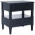 Two Drawer Nightstand in Navy For Sale - Image 4 of 11