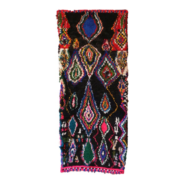 Vintage Moroccan Art Rug For Sale