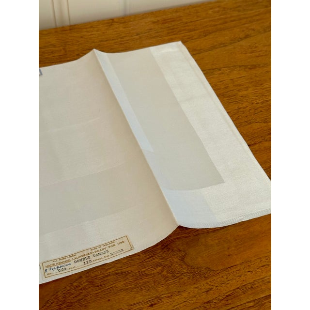 Vintage Large Irish Linen Napkins, Set of 8 Never Used For Sale In Boston - Image 6 of 11