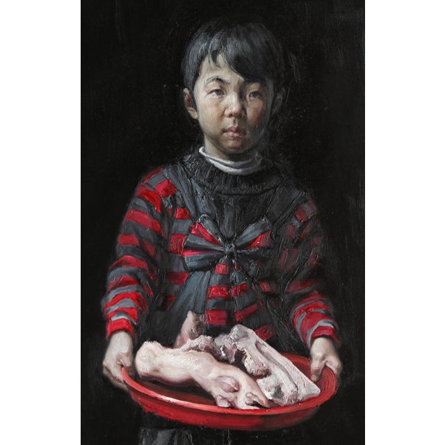 Original unique larger than life painting by chinese social artist wei yi artist: wei yi (魏艺) title: zhang chunhua (张春花)...