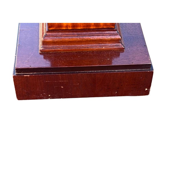 Late 20th Century Pair Mahogany Inlaid Pedestals For Sale - Image 12 of 15